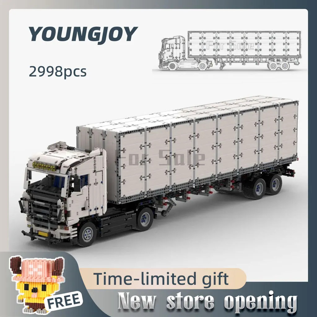 Moc-13490 & 13695 Scania Semitrailer Truck 2998pcs Building Block Technology Assembly Legoing Toy Truck Model
Moc-13490 & 13695 Scania Semitrailer Truck 2998pcs Building Block Technology Assembly Legoing Toy Truck Model