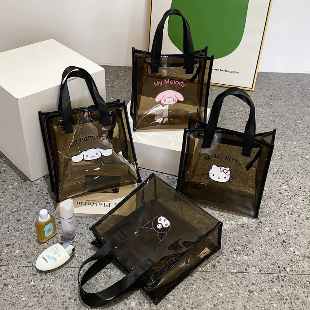 

Sanrio Makeup Bags Cute Cartoon Handbag Portable Lunch Box Tote Anime Storage Bag Hellokitty Mymelody Cinnamorol Kuromi Bagpacks