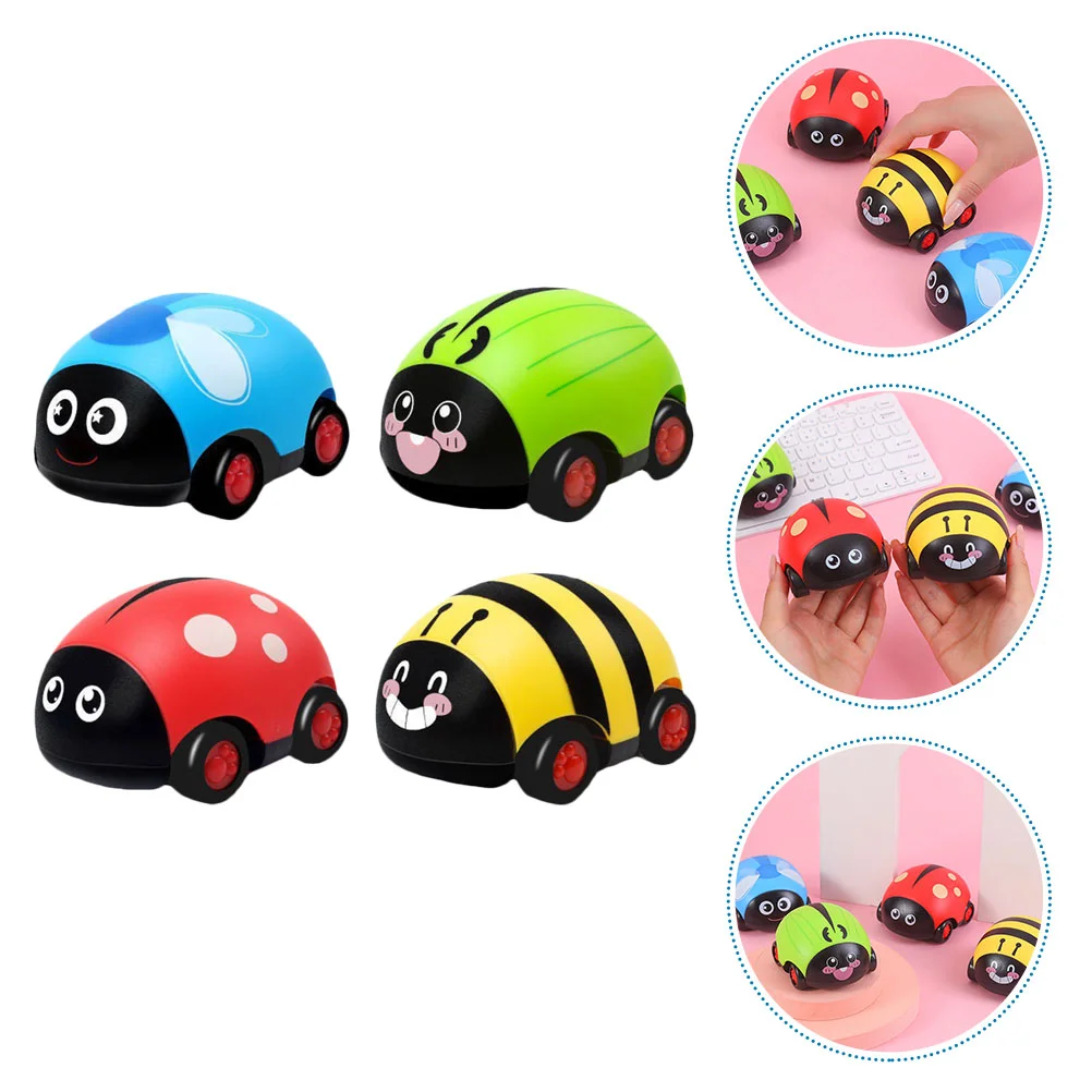 4 Pcs Ladybug Pull Back Car Delicate Vehicle Toys Mini Kids Inertia Cognitive Baby ABS Shaped Funny
4 Pcs Ladybug Pull Back Car Delicate Vehicle Toys Mini Kids Inertia Cognitive Baby ABS Shaped Funny