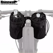 Rhinowalk Bicycle Bag Cycling Water Bottle Carrier Pouch MTB Bike Insulated Kettle Bag Riding Handlebar 1pc or 2pcs Accessories