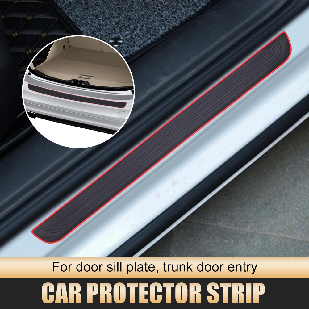 Universal Car Rear Bumper Protector PVC Strip Scratch Resistant Self Adhesive Trunk Door Entry Guard Door Sill Plate Protector
Universal Car Rear Bumper Protector PVC Strip Scratch Resistant Self Adhesive Trunk Door Entry Guard Door Sill Plate Protector