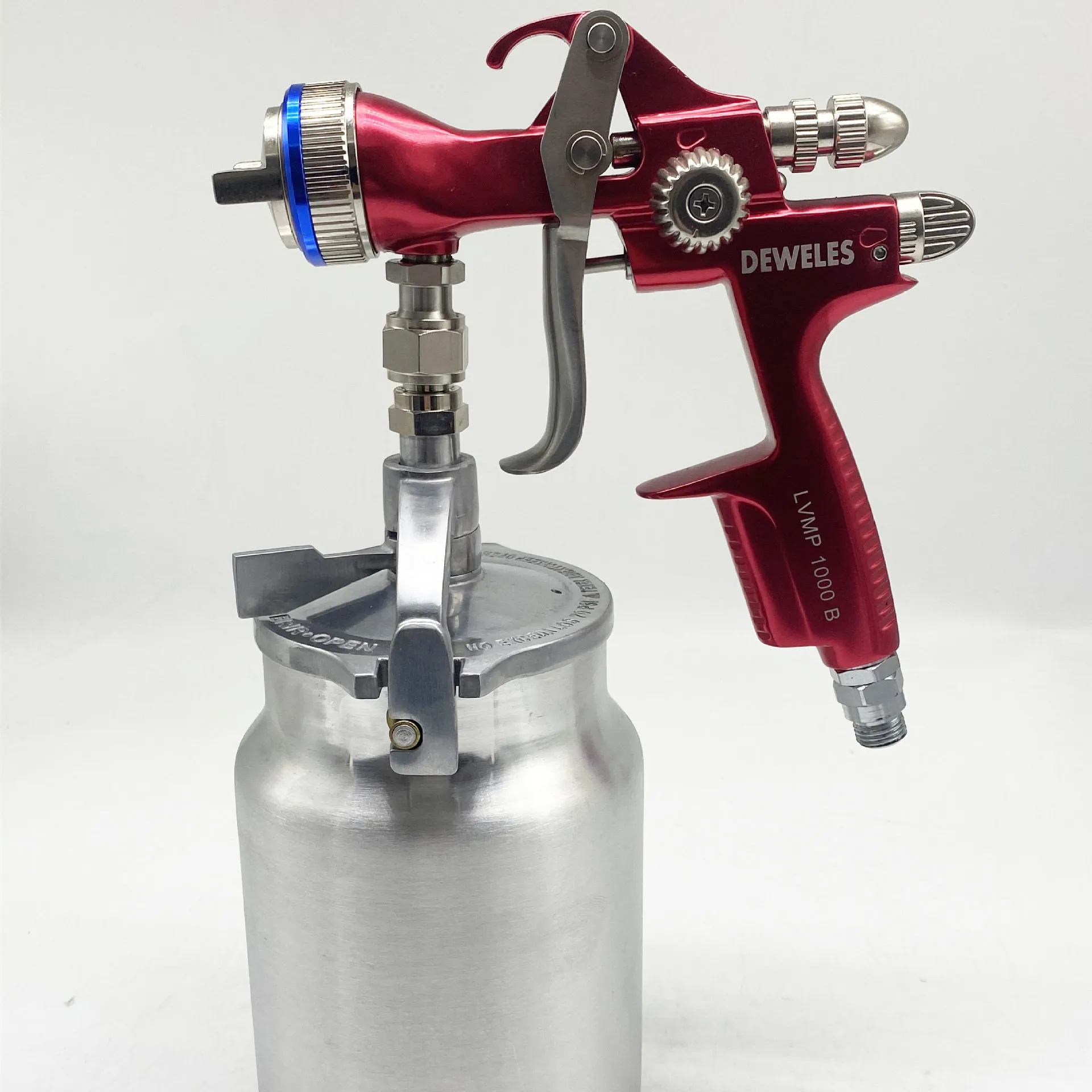 DEWELS paint spray gun 1000BS forging car topcoat sheet metal paint spray gun 1.7mm pneumatic tool
DEWELS paint spray gun 1000BS forging car topcoat sheet metal paint spray gun 1.7mm pneumatic tool