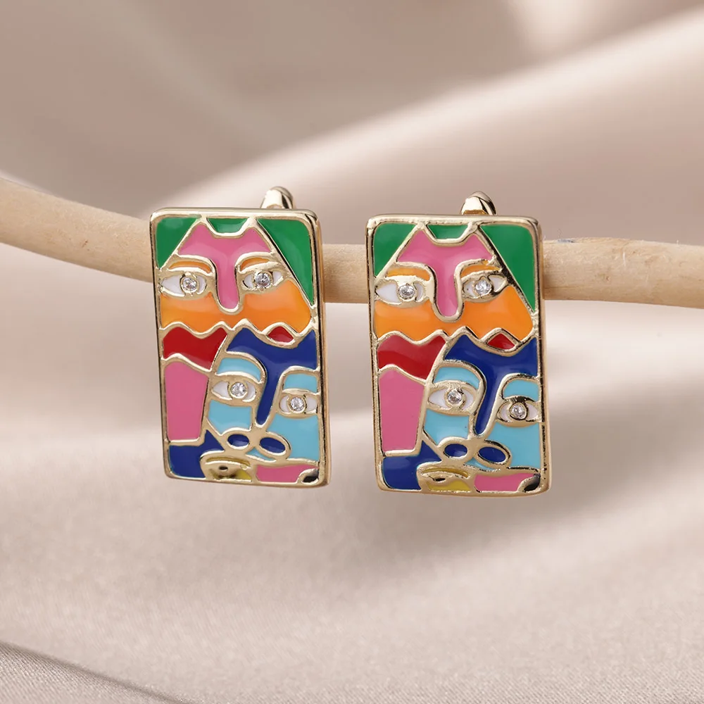 Goth Tarot Card Square Zircon Face Earrings For Women Men Gold Color U Shape Ear Bukle Earrings Stainless Steel Vintage Jewelry
Goth Tarot Card Square Zircon Face Earrings For Women Men Gold Color U Shape Ear Bukle Earrings Stainless Steel Vintage Jewelry