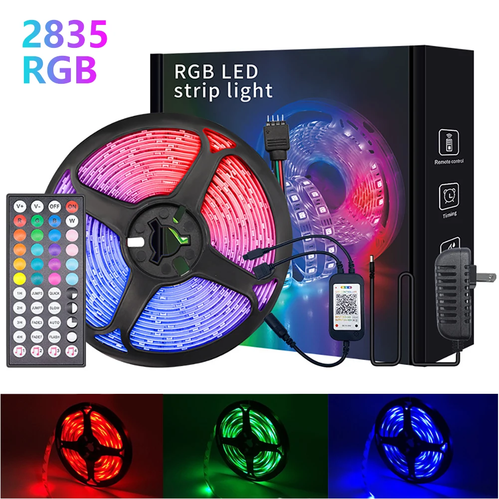 5/10/15/20M LED Strip Light 2835 RGB TV Backlight IR 44 Key Bluetooth-compatible App Control Wall Flexible Background Led Light
5/10/15/20M LED Strip Light 2835 RGB TV Backlight IR 44 Key Bluetooth-compatible App Control Wall Flexible Background Led Light