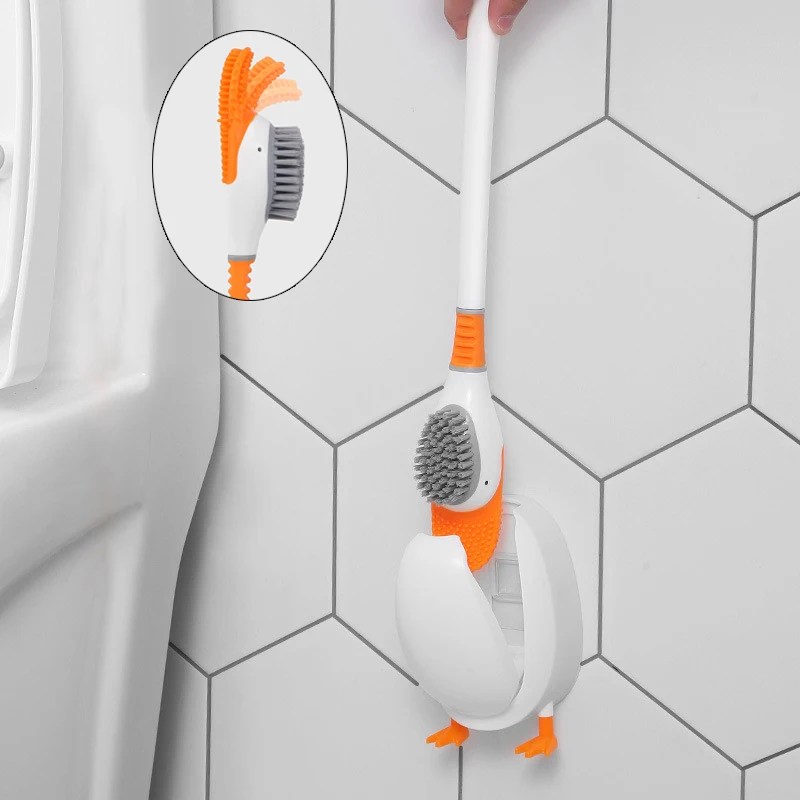 Silicone Toilet Brush for Bathroom Accessories Creative Duck Brush with Holder Set Wall-mounted Bathroom Cleaner WC Accessories
Silicone Toilet Brush for Bathroom Accessories Creative Duck Brush with Holder Set Wall-mounted Bathroom Cleaner WC Accessories