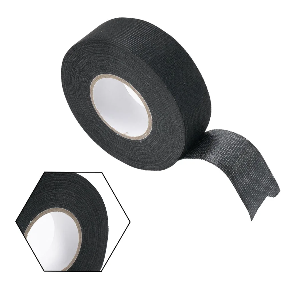 

1*Tape 15M 25MM Heat-resistant Adhesive Cloth Fabric Tape For Automotive Cable Wiring Non-woven Bonded Wiring Tape