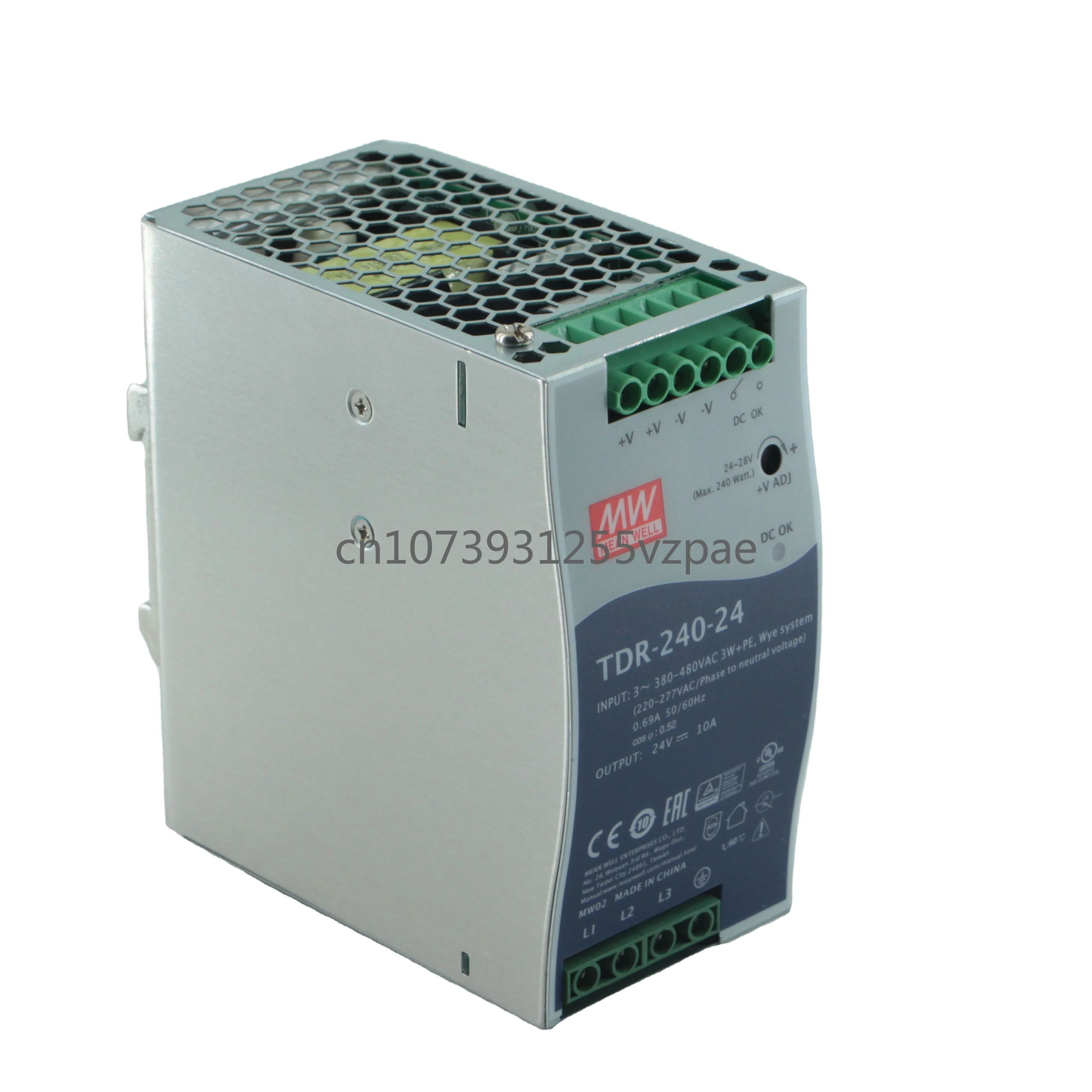 TDR-240-24 240W 24V 10A Клеммная колодка din рейка импульсный режим источник питания постоянного тока
TDR-240-24 240W 24V 10A Клеммная колодка din рейка импульсный режим источник питания постоянного тока