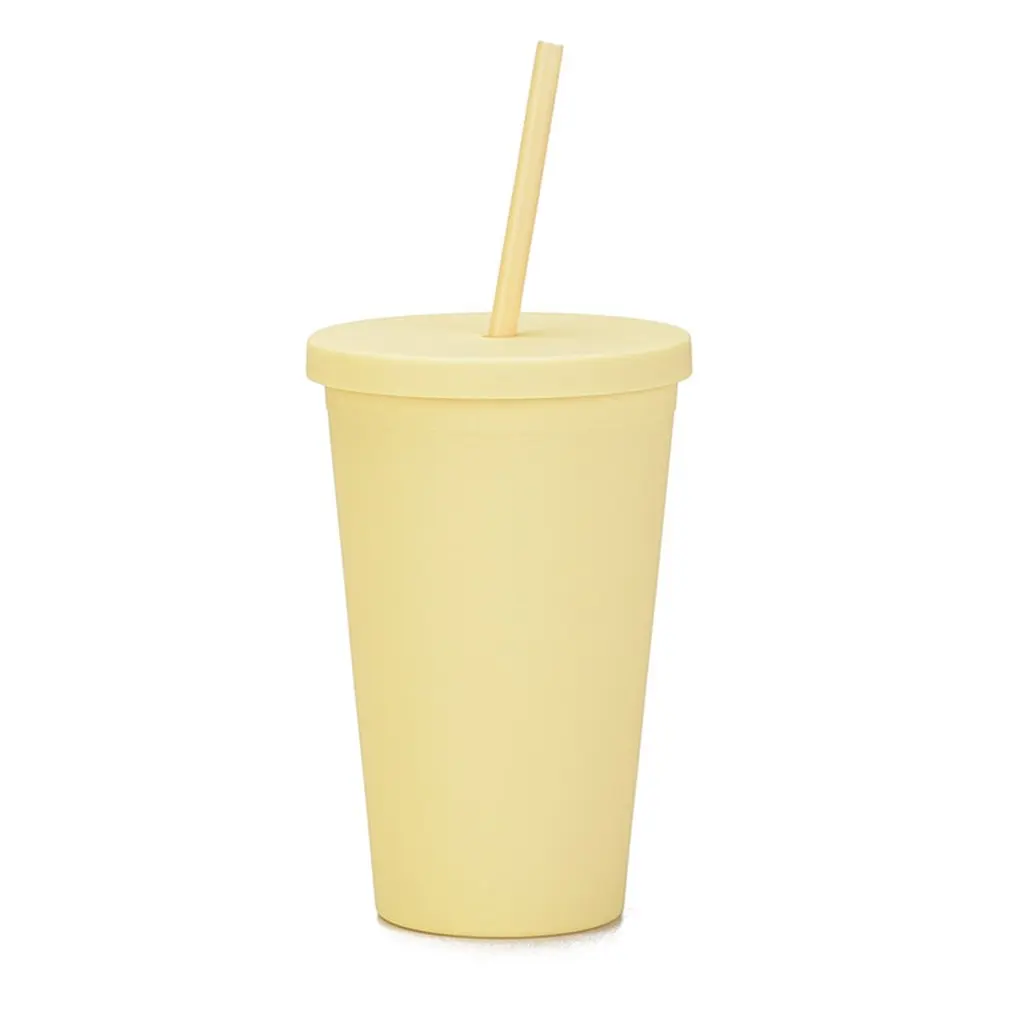 16 Oz Candy Color Double-layer Plastic Frosted Straw Drinking Cup Coffee Cup Plastic Frosted Ready-to-hand Water Cup
16 Oz Candy Color Double-layer Plastic Frosted Straw Drinking Cup Coffee Cup Plastic Frosted Ready-to-hand Water Cup
