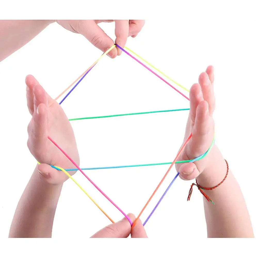 Kids Rainbow Colour Fumble Finger Thread Rope Stringes Game Developmental Toys for Children gift line
Kids Rainbow Colour Fumble Finger Thread Rope Stringes Game Developmental Toys for Children gift line