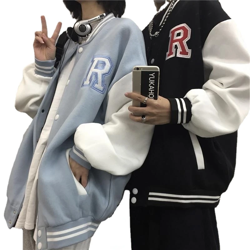 Women Coat Spring New Ladies Korean Version Baseball Qualityuniform Jacket College Style Ladies Tops High Couple Jacket Women
Women Coat Spring New Ladies Korean Version Baseball Qualityuniform Jacket College Style Ladies Tops High Couple Jacket Women