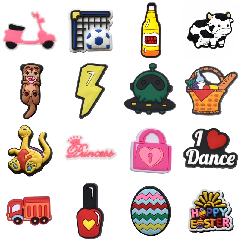 Hot 1Pcs PVC Shoes Charms Accessories for Croc Sandals WristbandGarden Clog Buckle Decorations Boys Girls Party Gifts
Hot 1Pcs PVC Shoes Charms Accessories for Croc Sandals WristbandGarden Clog Buckle Decorations Boys Girls Party Gifts