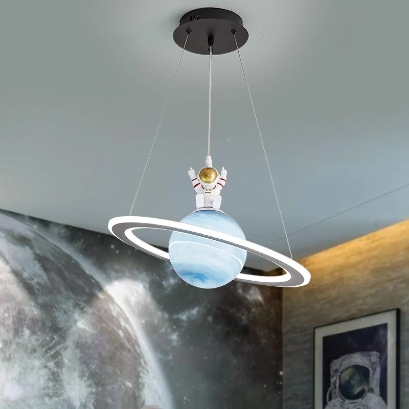 Children Room Pendant Lamp Planet Lamp Astronaut Boy Room Bedroom Creative Modern Simple Moon Sky Chandelier Llights
Children Room Pendant Lamp Planet Lamp Astronaut Boy Room Bedroom Creative Modern Simple Moon Sky Chandelier Llights