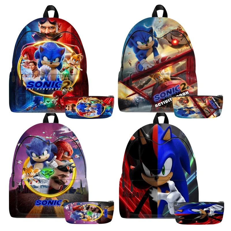 2pcs Sonic 2 School Bag for Children Girls Boys Cartoon 3D Pattern Casual Book Bags Kids Backpack Boys Girls Schoolbag Bagpack
2pcs Sonic 2 School Bag for Children Girls Boys Cartoon 3D Pattern Casual Book Bags Kids Backpack Boys Girls Schoolbag Bagpack