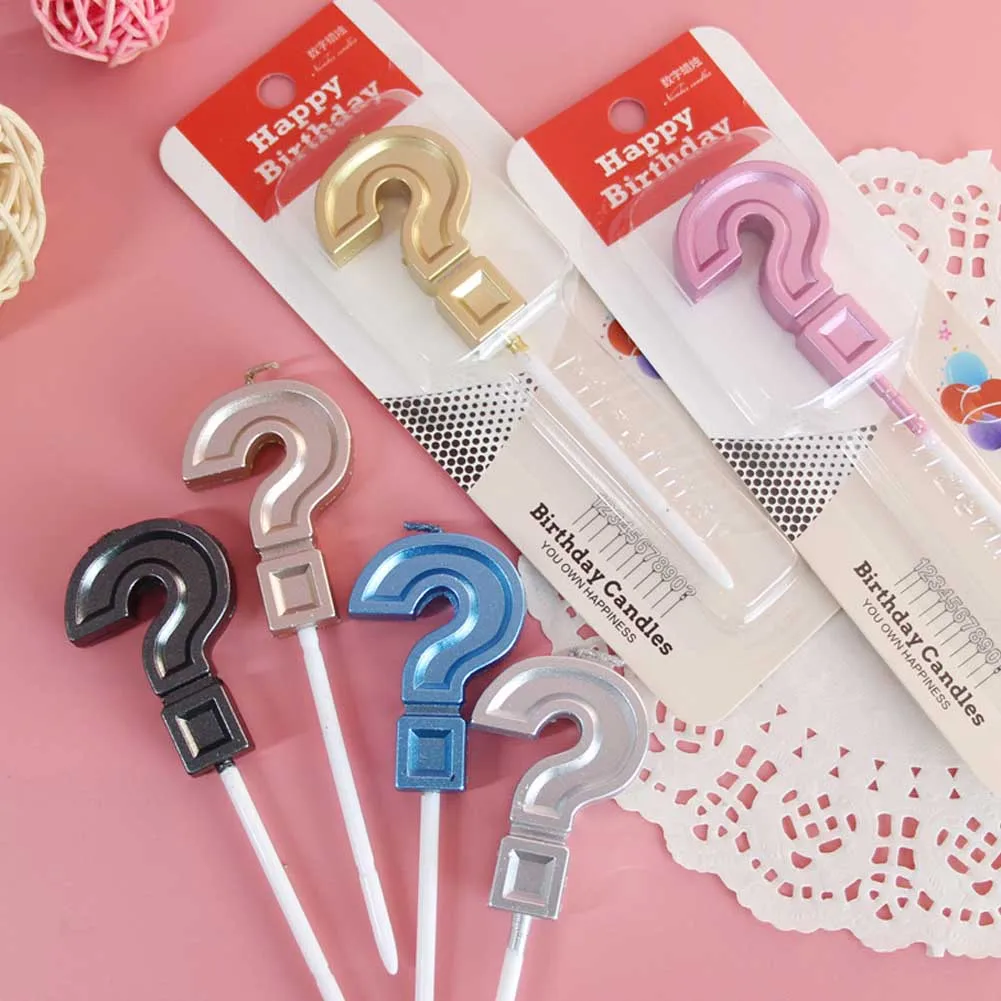 Baking Cute Solid Color Question Mark Candle Decoration Wedding Children Happy Birthday Party Plug in Dress Up Cake Topper
Baking Cute Solid Color Question Mark Candle Decoration Wedding Children Happy Birthday Party Plug in Dress Up Cake Topper