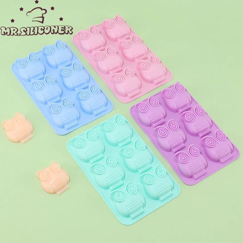 6 Cells No Smell Silicone Material Cute Owl Style Cake Molds For Kitchen Tools Handmade Biscuit Fondant Candle Chocolate Molds
6 Cells No Smell Silicone Material Cute Owl Style Cake Molds For Kitchen Tools Handmade Biscuit Fondant Candle Chocolate Molds