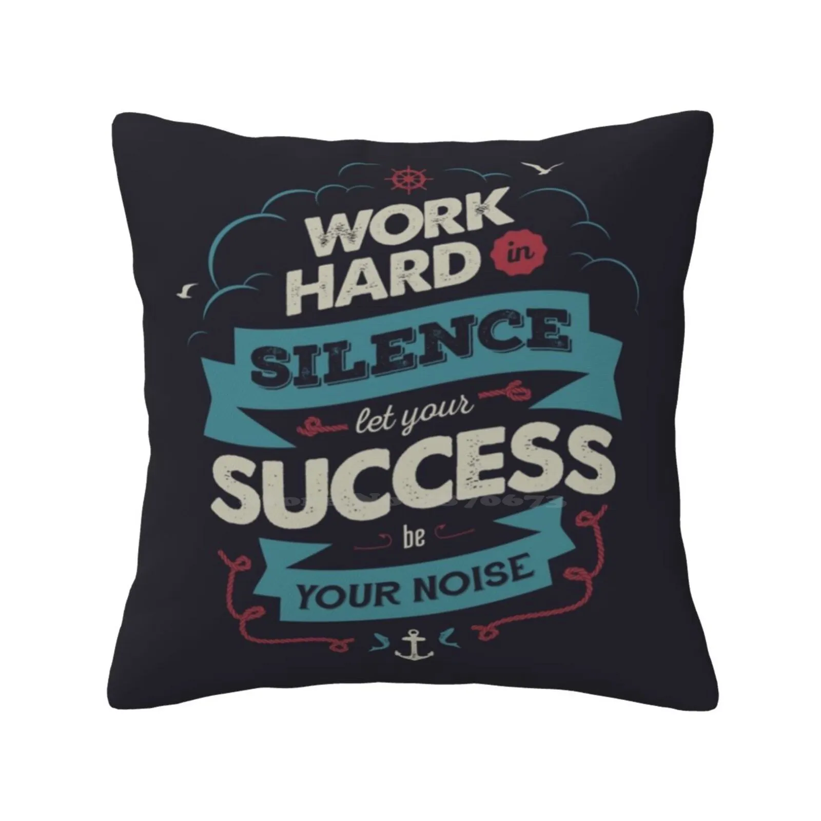 Наволочка для подушки Work Hard диванная наволочка с изображением рисунка Vectorart