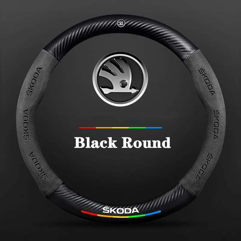 Car Suede Carbon Fiber Non-Slip Steering Wheel For Skoda VRS Fabia 1 Octavia A7 Kodiaq Superb Karoq Rapid Yeti Scala Korok Komik
Car Suede Carbon Fiber Non-Slip Steering Wheel For Skoda VRS Fabia 1 Octavia A7 Kodiaq Superb Karoq Rapid Yeti Scala Korok Komik