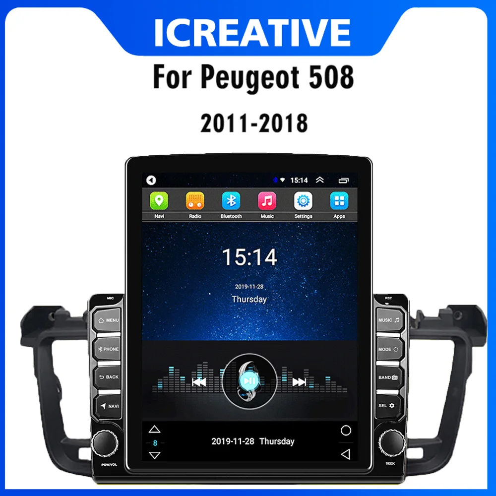 For Peugeot 508 2011-2018 Car GPS Multimedia Player 4G Carplay 2 Din Android Autoradio 9.7" Tesla screen Navigation GPS FM
For Peugeot 508 2011-2018 Car GPS Multimedia Player 4G Carplay 2 Din Android Autoradio 9.7" Tesla screen Navigation GPS FM