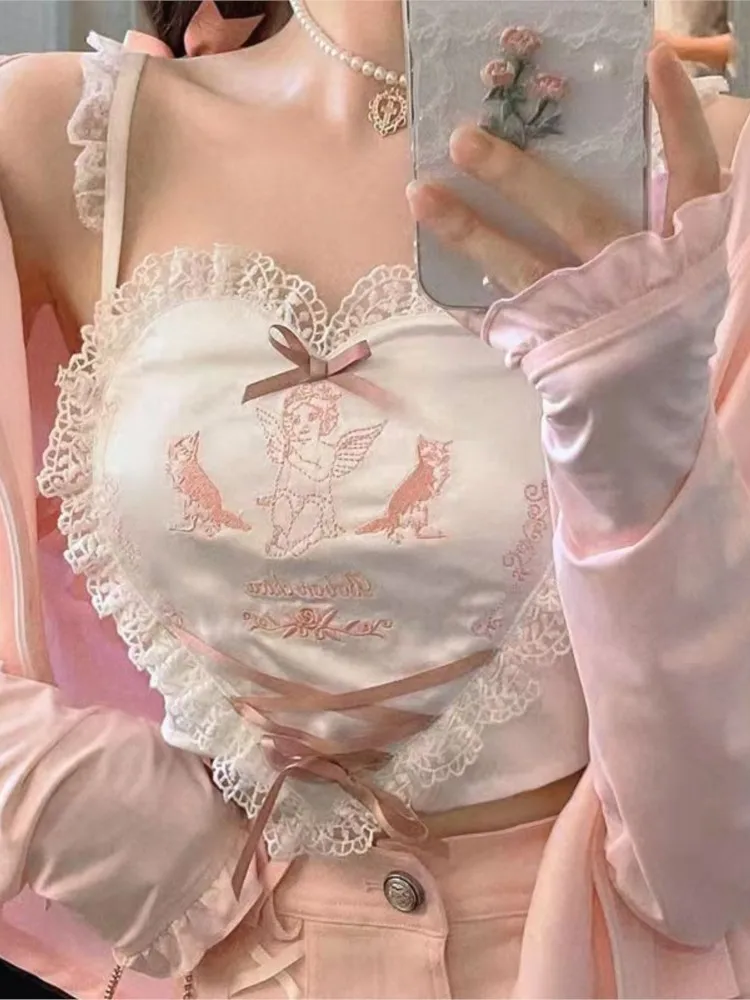 Аниме Harajuku Kawaii бюстье майка женская розовая Лолита корсет Инди Эстетическая альтернатива корейская мода повседневная одежда
Аниме Harajuku Kawaii бюстье майка женская розовая Лолита корсет Инди Эстетическая альтернатива корейская мода повседневная одежда