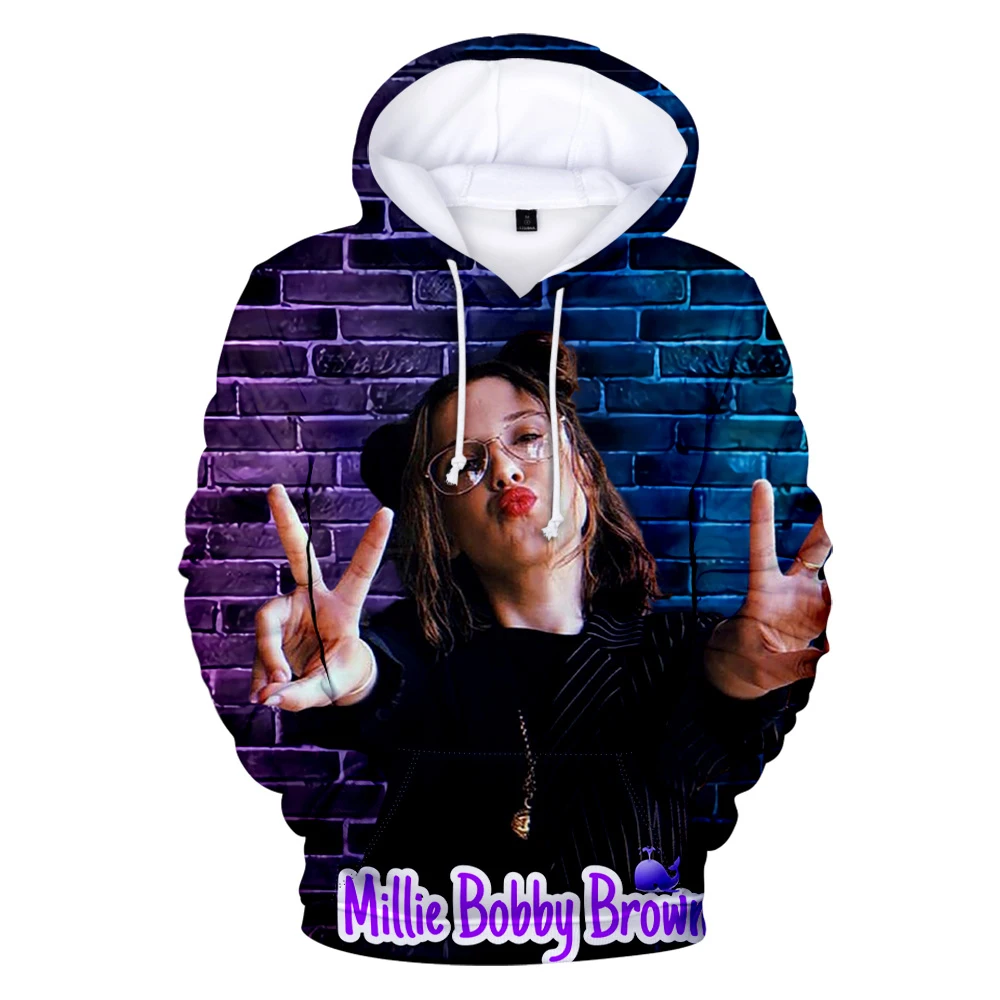 Hot Sale Millie Bobby Brown Hoodies Men women Sweatshirt Long Sleeve Trucksuit Spring Autumn Sweatshirt Boy girl Hoodies
Hot Sale Millie Bobby Brown Hoodies Men women Sweatshirt Long Sleeve Trucksuit Spring Autumn Sweatshirt Boy girl Hoodies