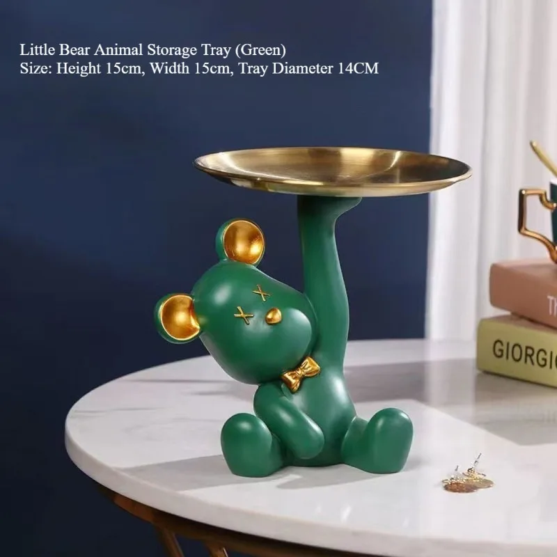 Поднос для ключей с медведем из смолы
Поднос для ключей с медведем из смолы