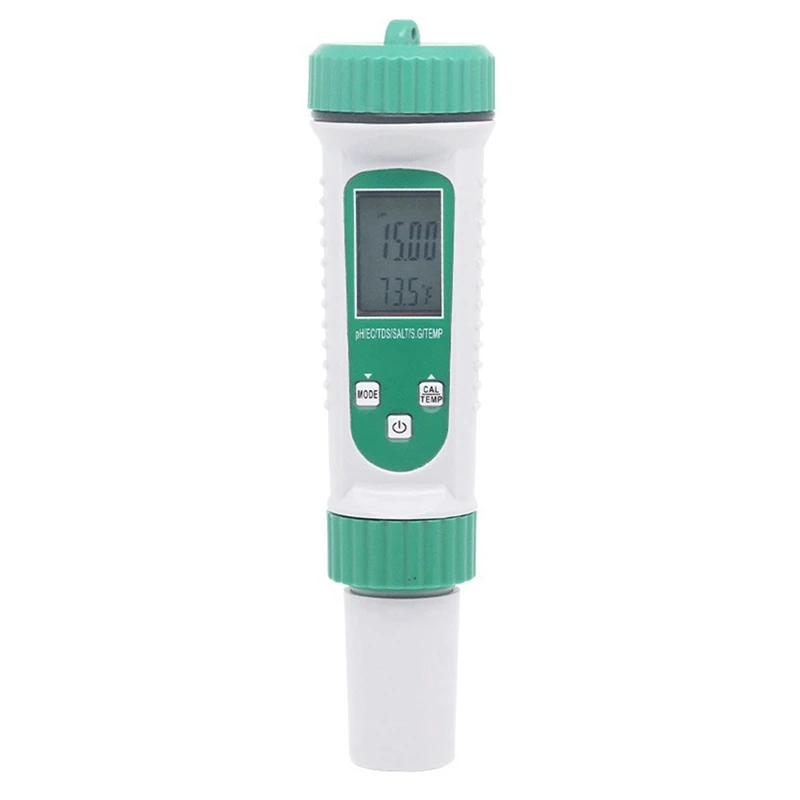 6 In 1 PH Meter EC TDS Salinity S.G Temp High Precision Water Quality Testing Acidity Meter For Laboratory Aquarium
6 In 1 PH Meter EC TDS Salinity S.G Temp High Precision Water Quality Testing Acidity Meter For Laboratory Aquarium