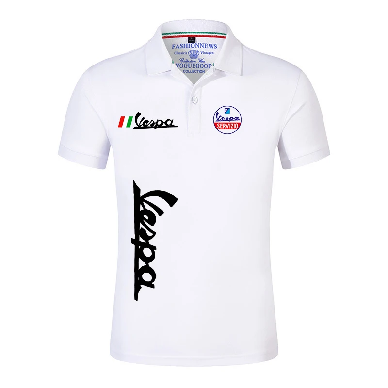 Summer 2022 New Polo Vespa Logo print Shirts Men Short Sleeves Brand Classic Male Cotton Casual Sport Customize Man Tops TShirts
Summer 2022 New Polo Vespa Logo print Shirts Men Short Sleeves Brand Classic Male Cotton Casual Sport Customize Man Tops TShirts