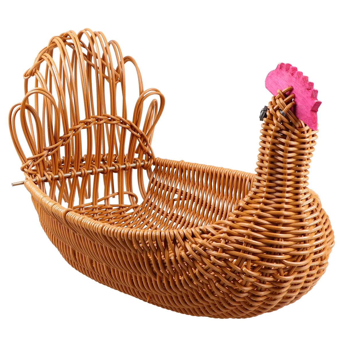 1pc Turkey- Shape Storage Basket Debris Storage Basket Multifunctional Woven Fruit Basket Wicker Storage Basket for Practical
1pc Turkey- Shape Storage Basket Debris Storage Basket Multifunctional Woven Fruit Basket Wicker Storage Basket for Practical