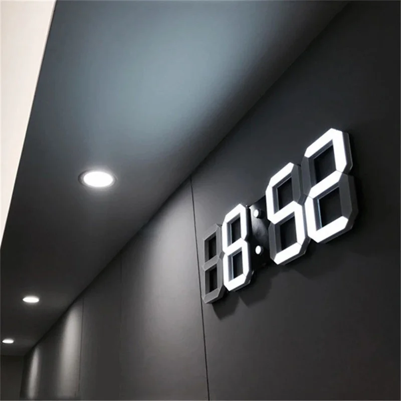 3D LED Digital Clock with 3 levels Brightness Glowing Night Mode Adjustable Electronic Table Clock Wall Hanging Clock Home Decor
3D LED Digital Clock with 3 levels Brightness Glowing Night Mode Adjustable Electronic Table Clock Wall Hanging Clock Home Decor