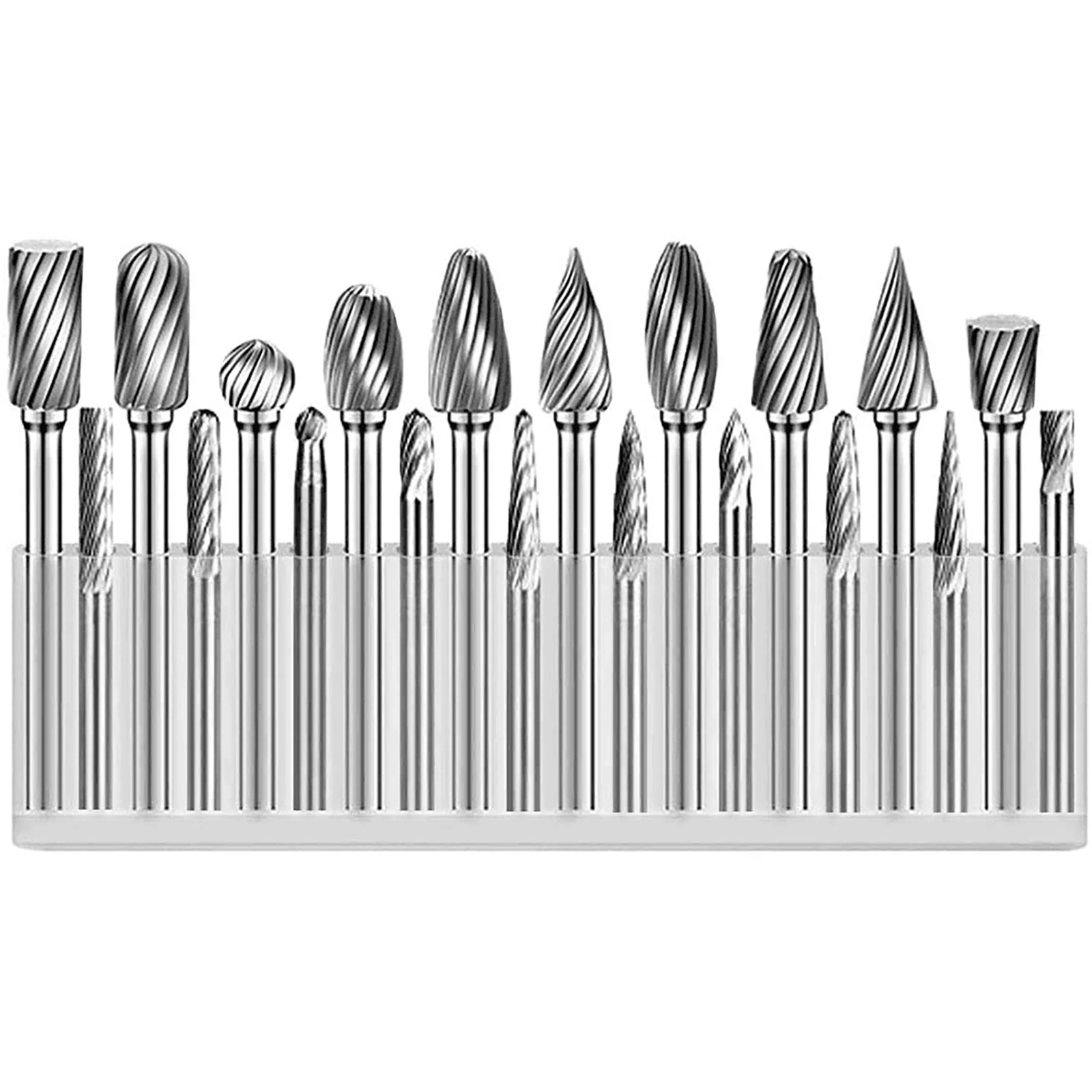 20PCs Carbide Burr Set 2000 (mesh) Die Grinder Rotary Tool Rasp Wood Carving Bits Accessories Round Head Grinding Head
20PCs Carbide Burr Set 2000 (mesh) Die Grinder Rotary Tool Rasp Wood Carving Bits Accessories Round Head Grinding Head
