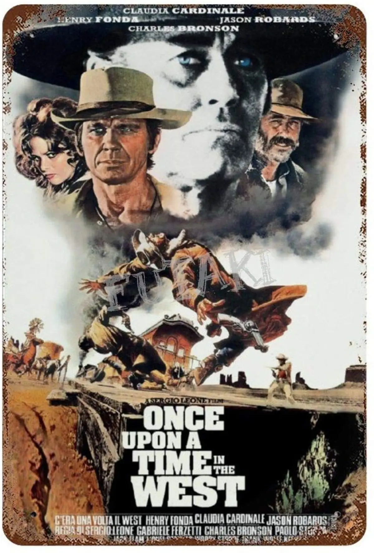 Once Upon A Time in The West (1968) vintage Tin Sign Art Iron Painting Rusty Poster Decoration Aluminum plaque
Once Upon A Time in The West (1968) vintage Tin Sign Art Iron Painting Rusty Poster Decoration Aluminum plaque