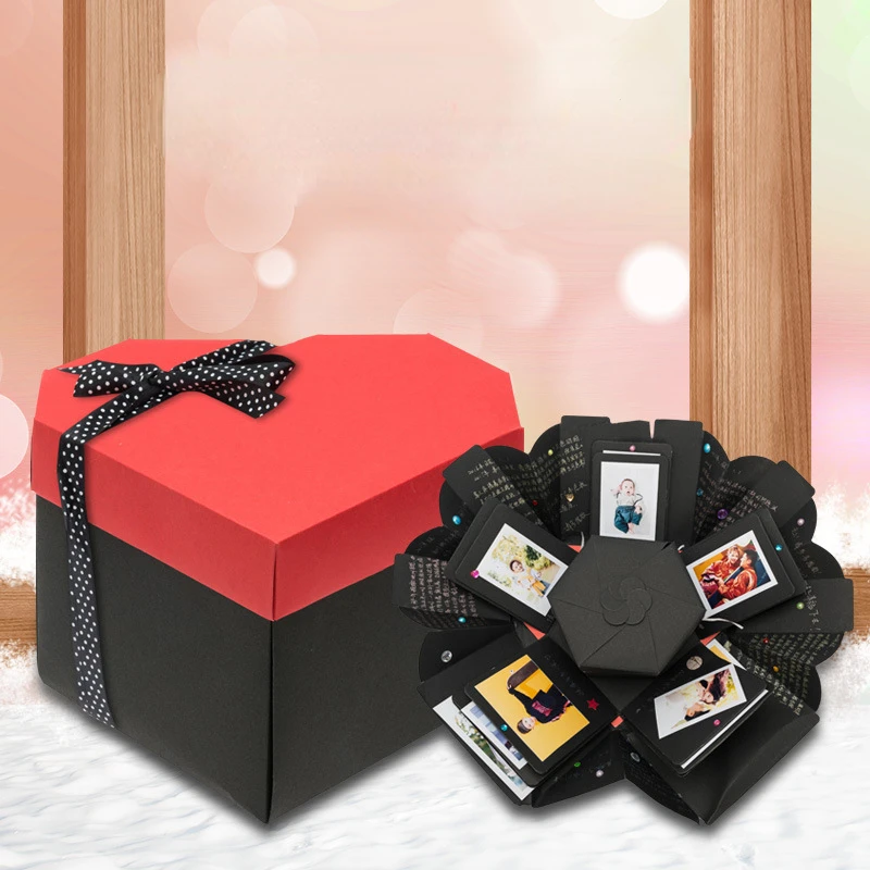 Heart-shaped Surprise Explosion Box Birthday Gift Valentine's Day DIY Photo Album Creative Gift Box
Heart-shaped Surprise Explosion Box Birthday Gift Valentine's Day DIY Photo Album Creative Gift Box