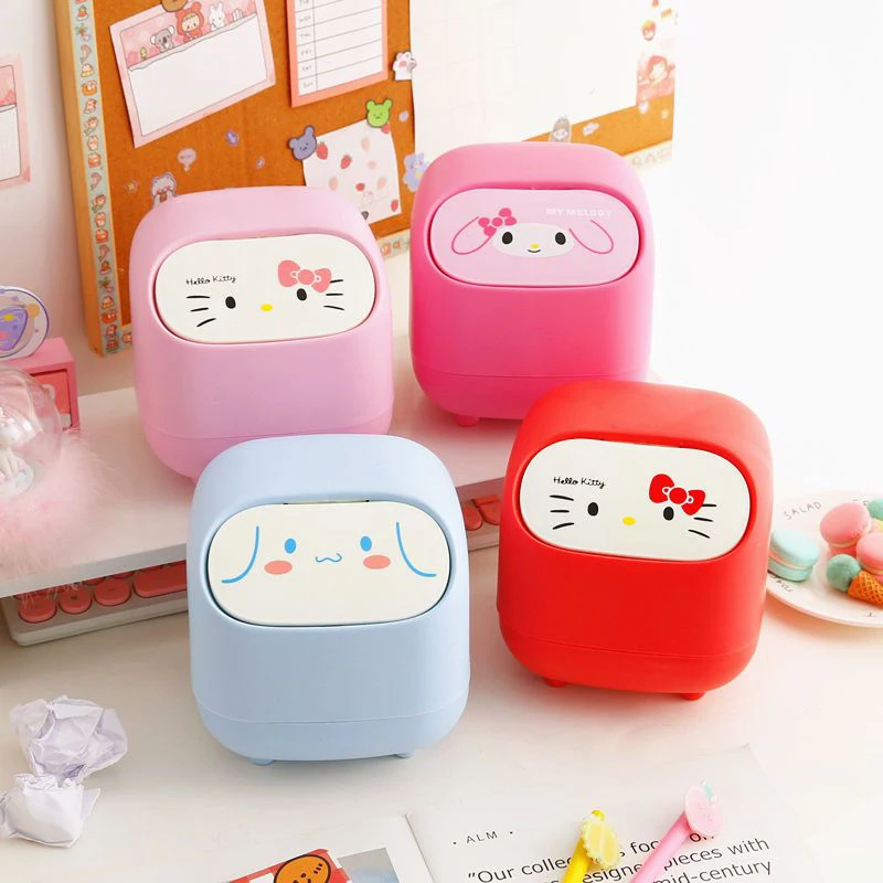 Sanrio My Melody Hello Kitty Desktop Flip Trash Can Environmental Protection Non-Slip Durable Ins Wind Office Home Christmas
Sanrio My Melody Hello Kitty Desktop Flip Trash Can Environmental Protection Non-Slip Durable Ins Wind Office Home Christmas