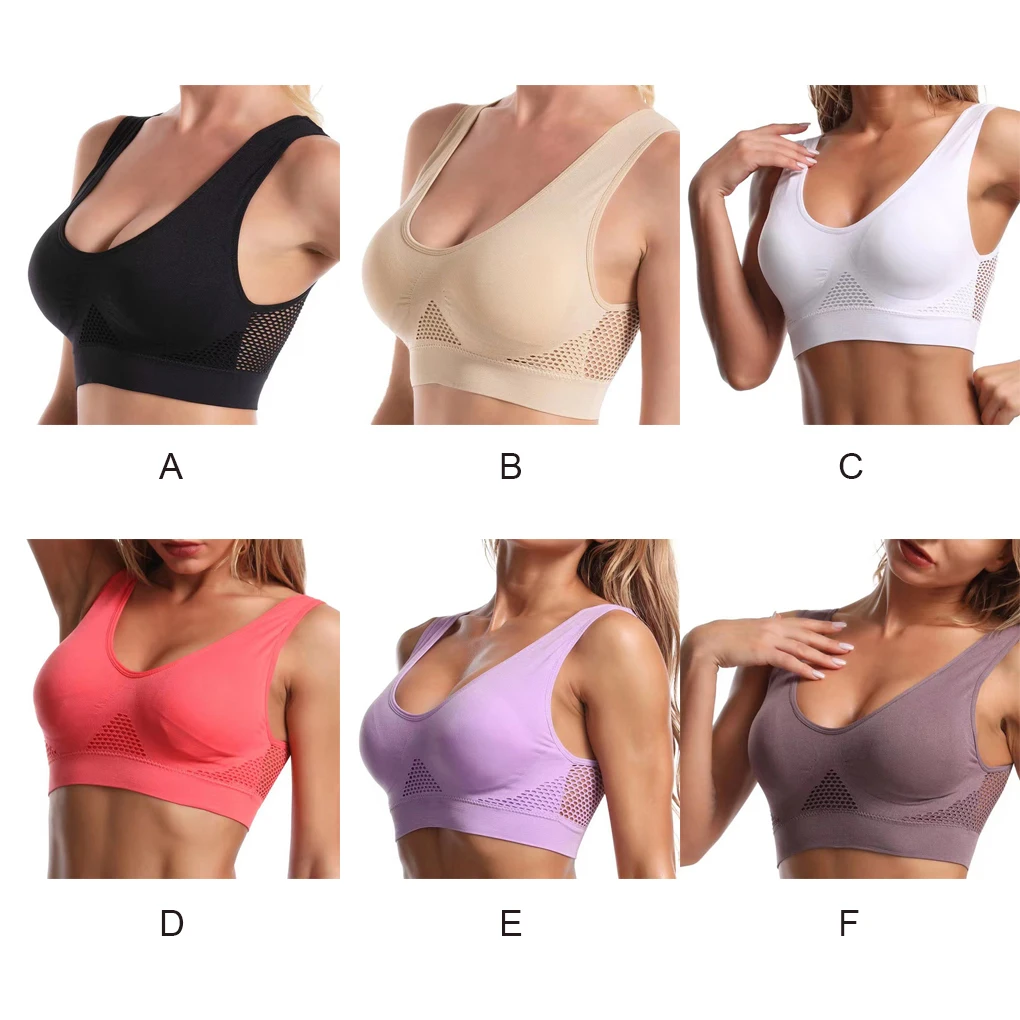 Women Sports Bra Wireless Fitness Workout Running Sleep Seamless Padded Vest Breathable Hollow Underwear for Ladies
Women Sports Bra Wireless Fitness Workout Running Sleep Seamless Padded Vest Breathable Hollow Underwear for Ladies