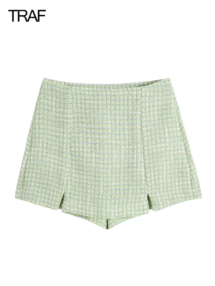 TRAF Y2k Women's Green Skirt Shorts Plaid High Waist Women's Shorts 2022 Summer Trend Sexy Chic Fashion Women Suits With Shorts
TRAF Y2k Women's Green Skirt Shorts Plaid High Waist Women's Shorts 2022 Summer Trend Sexy Chic Fashion Women Suits With Shorts