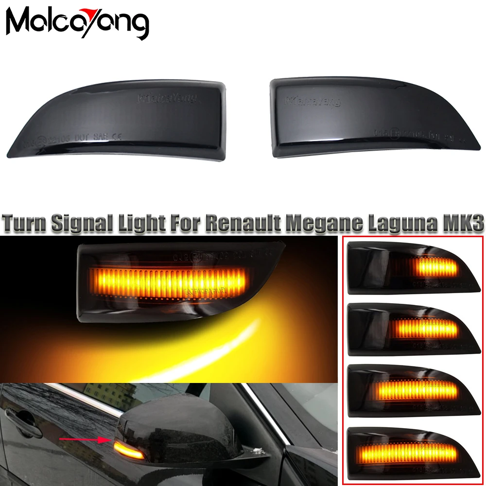 Flashing Turn Signal Lights LED Side Rearview Mirror Indicator For Renault Megane 3 MK3 III RS 2008-2016 Laguna III X91 Fluence
Flashing Turn Signal Lights LED Side Rearview Mirror Indicator For Renault Megane 3 MK3 III RS 2008-2016 Laguna III X91 Fluence