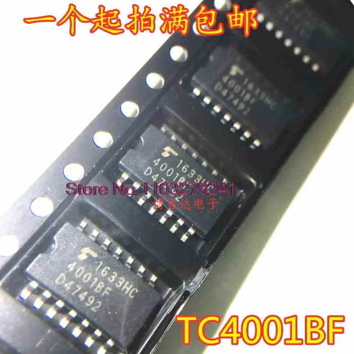 20 шт./партия TC4001BF 4001BF SOP-14 5,2 мм CMOS 
20 шт./партия TC4001BF 4001BF SOP-14 5,2 мм CMOS