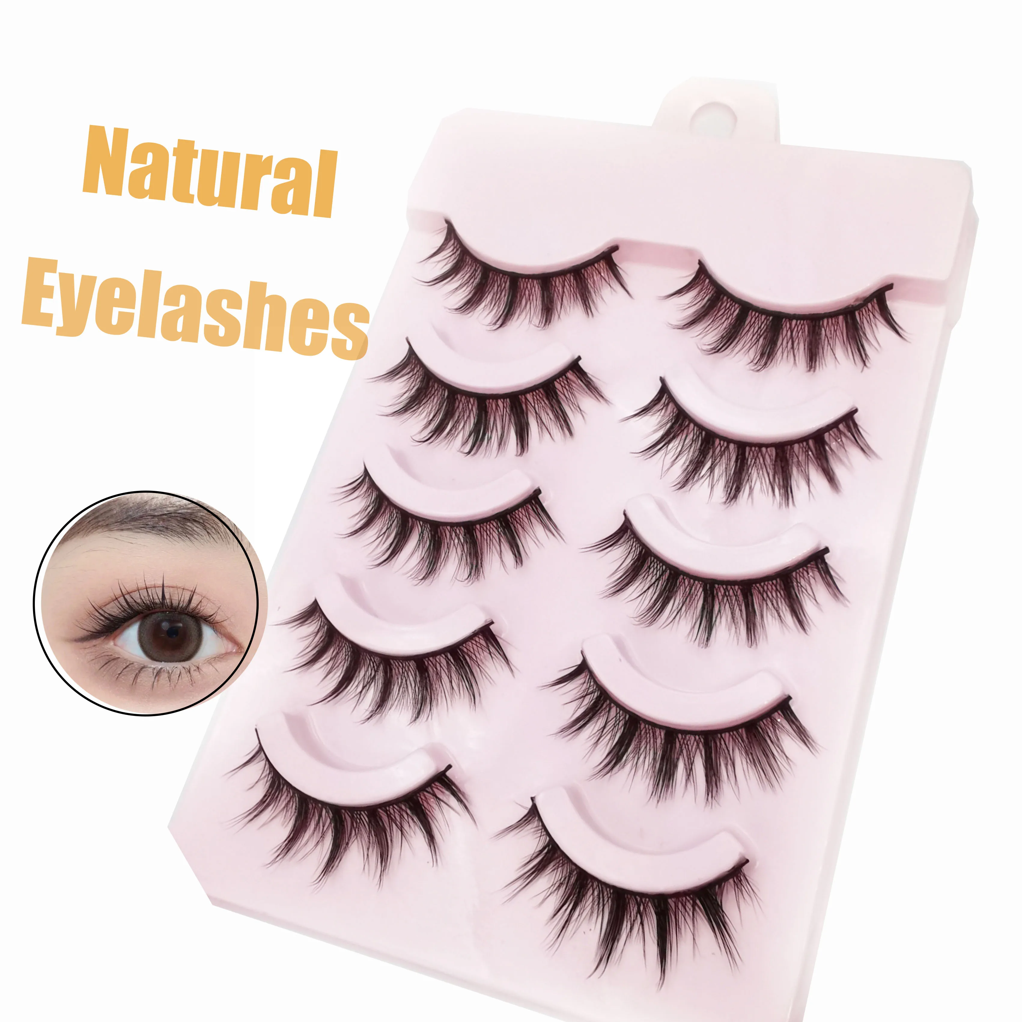 5 Pairs 3D Faux Mink Lashes Natural Long Soft False Eyelashes Wispy Pemade Russian Natural Fluffy False Eyelashes
5 Pairs 3D Faux Mink Lashes Natural Long Soft False Eyelashes Wispy Pemade Russian Natural Fluffy False Eyelashes