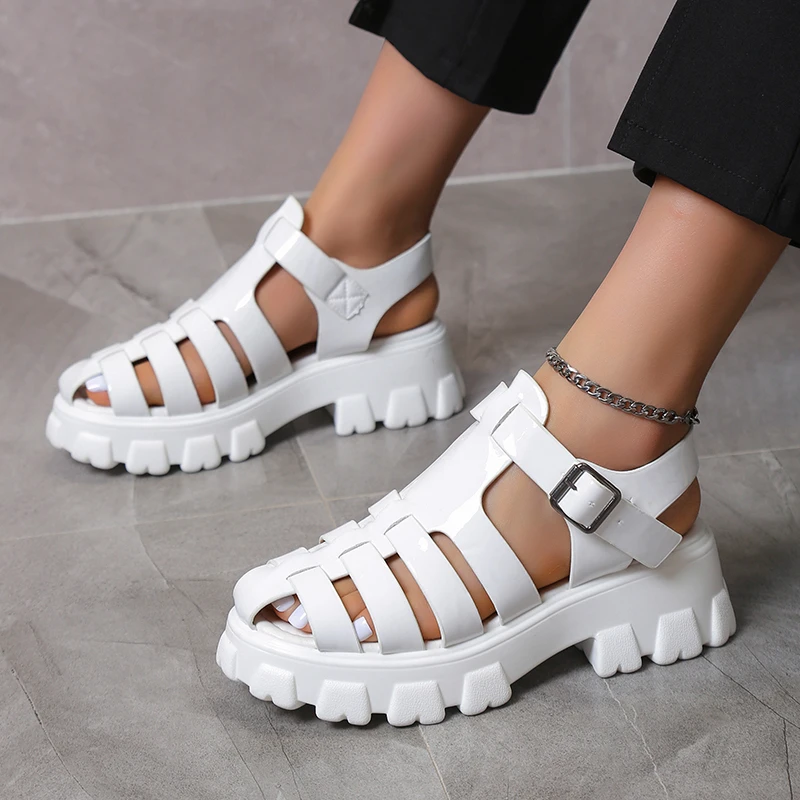New Women's Sandals Summer Breathable and Comfortable Designer Toe Sandals Thick Bottom Waterproof Platform Roman Sandals Womes
New Women's Sandals Summer Breathable and Comfortable Designer Toe Sandals Thick Bottom Waterproof Platform Roman Sandals Womes