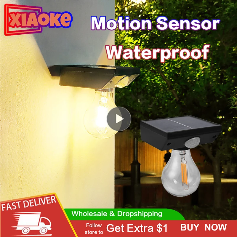 New Solar LED Bulb Motion Sensor Waterproof Warm Light 12LED Solar Wall Light For Yard Light Control Garden Lamp Bulb Decorative
New Solar LED Bulb Motion Sensor Waterproof Warm Light 12LED Solar Wall Light For Yard Light Control Garden Lamp Bulb Decorative