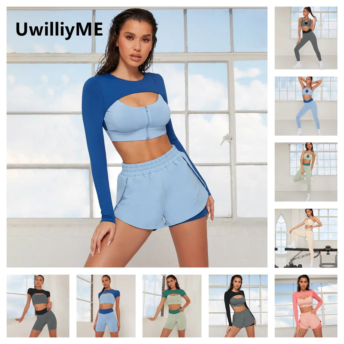 Комплект для йоги UwilliyME в стиле пэчворк, спортивная одежда контрастных цветов с прострочкой, спортивная одежда для фитнеса, тренажерного за...
Комплект для йоги UwilliyME в стиле пэчворк, спортивная одежда контрастных цветов с прострочкой, спортивная одежда для фитнеса, тренажерного за...