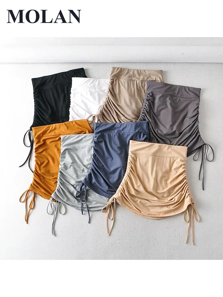 MOLAN Sexy Woman Mini Skirt Pleated Drawstring Casual High Street Ins Fashion High Female Chic Skirt
MOLAN Sexy Woman Mini Skirt Pleated Drawstring Casual High Street Ins Fashion High Female Chic Skirt