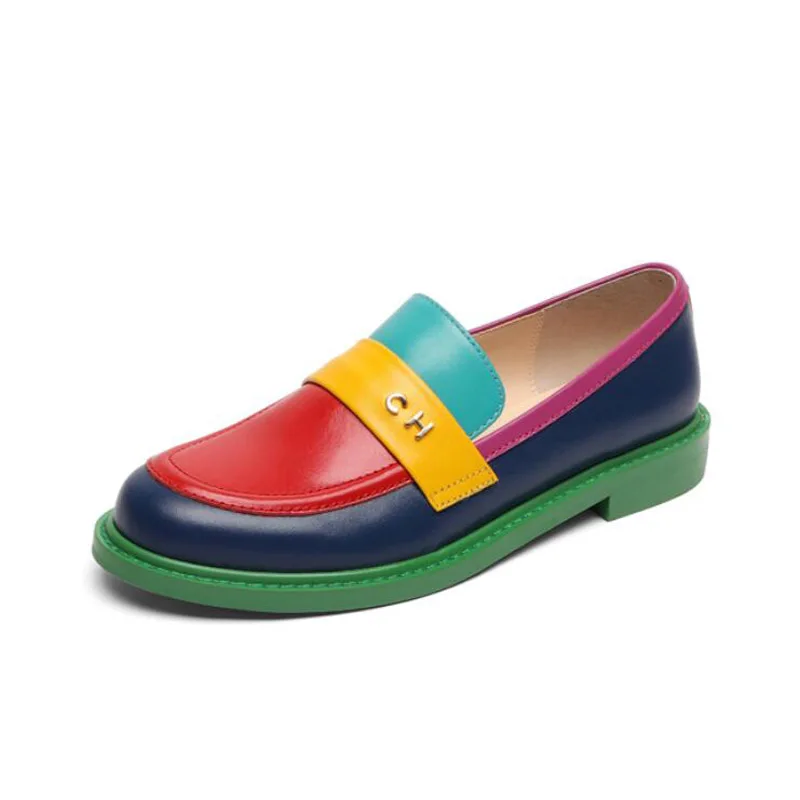 Women Flats New Spring Autumn Sneakers Round Toe Slip On Chunky Loafers Flats Platform Brogues Ladies Gladiator Shoes Rainbow
Women Flats New Spring Autumn Sneakers Round Toe Slip On Chunky Loafers Flats Platform Brogues Ladies Gladiator Shoes Rainbow