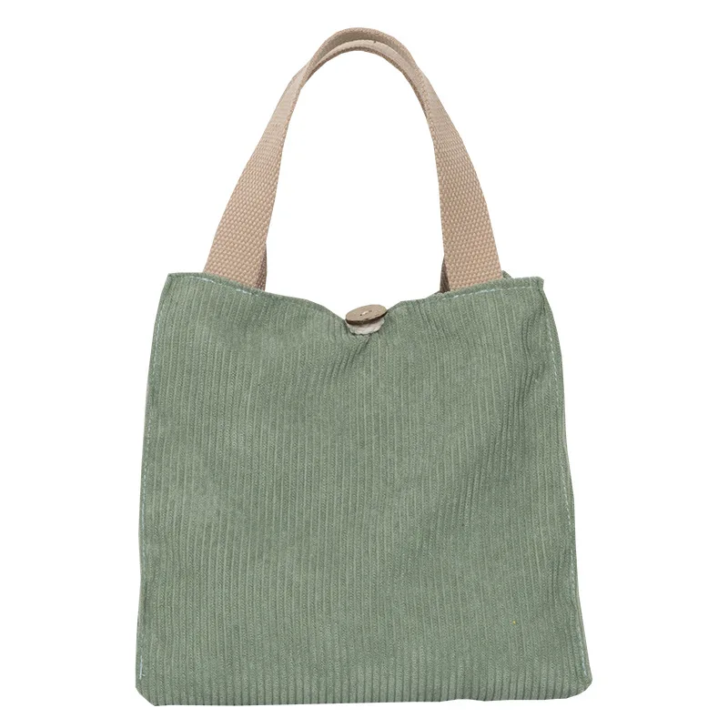 Lunch Bag Corduroy Canvas Lunch Box Picnic Tote Cotton Cloth Small Handbag Pouch Dinner Container Food Storage Bags For Ladies
Lunch Bag Corduroy Canvas Lunch Box Picnic Tote Cotton Cloth Small Handbag Pouch Dinner Container Food Storage Bags For Ladies