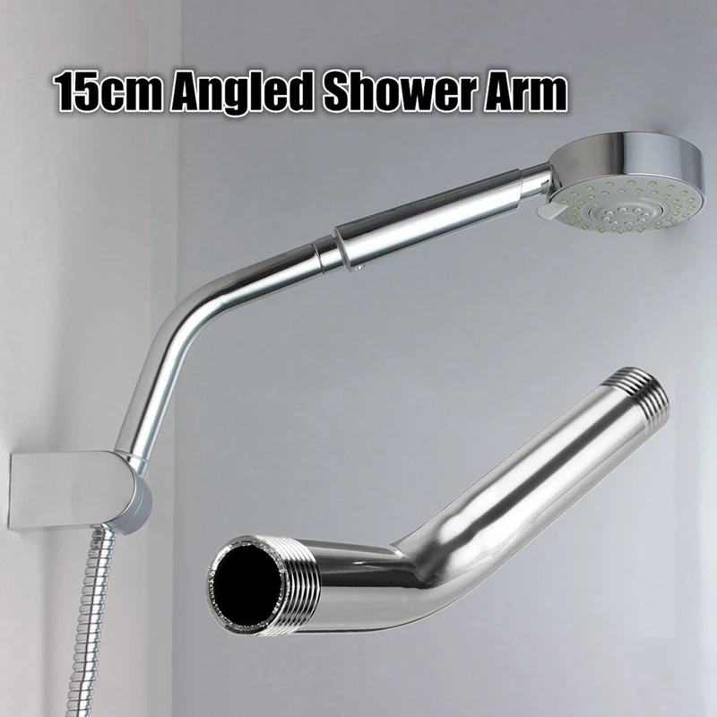 2Pcs G1/2 Inch 15Cm Wall Mounted Stainless Steel Shower Head Extension Angled Shower Arm Extra Pipe
2Pcs G1/2 Inch 15Cm Wall Mounted Stainless Steel Shower Head Extension Angled Shower Arm Extra Pipe