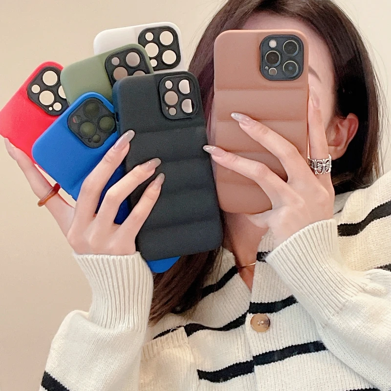 Luxury Leather Down Jacket The Puffer Phone Case For iPhone 13 12 11 Pro Xs Max X Xr 7 8 Puls SE Candy Color Shockproof Cover
Luxury Leather Down Jacket The Puffer Phone Case For iPhone 13 12 11 Pro Xs Max X Xr 7 8 Puls SE Candy Color Shockproof Cover