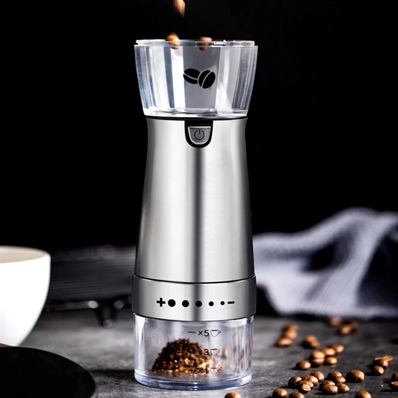 Electric Grinder Black Pepper Grinder Bottle Coffee Bean Burr Grinders Mill Kitchen Tool
Electric Grinder Black Pepper Grinder Bottle Coffee Bean Burr Grinders Mill Kitchen Tool