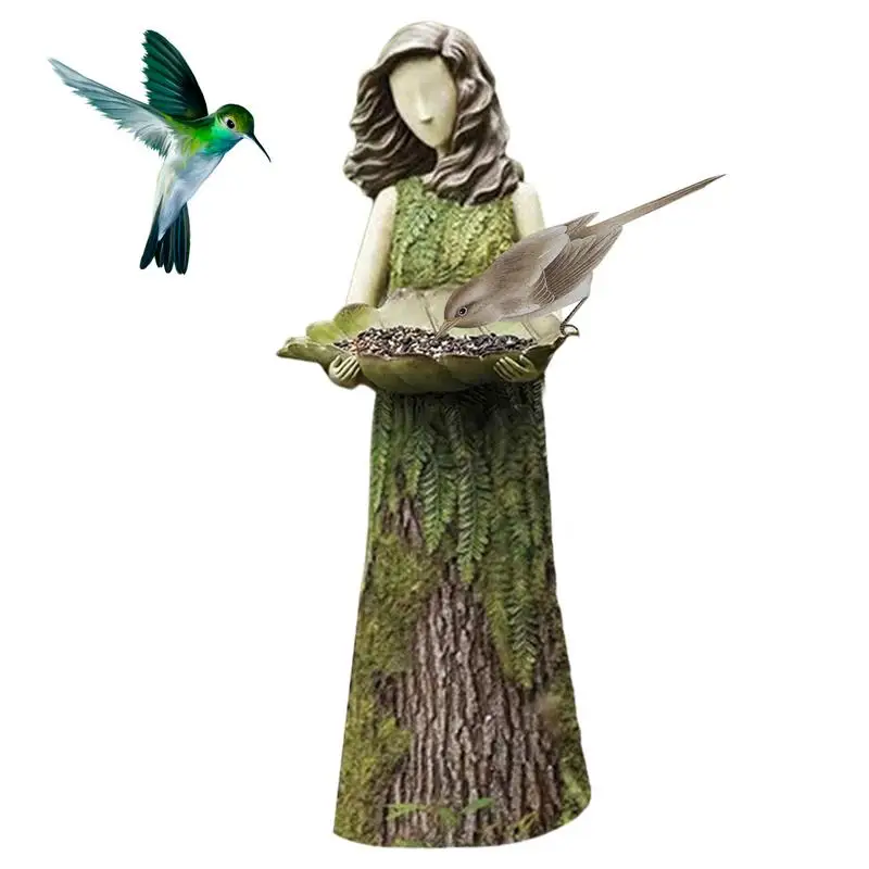 Bird Feeder Fairy Statue Birds Feeder Resin Angel Sculpture Birds Bath For Garden Lawn Yard Art Porch Patio Outdoor Decorations
Bird Feeder Fairy Statue Birds Feeder Resin Angel Sculpture Birds Bath For Garden Lawn Yard Art Porch Patio Outdoor Decorations