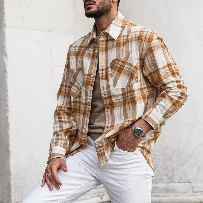 Men's Long Sleeve Shirt Spring And Autumn New Plaid Korean Style Casual Large Size Shirt
Men's Long Sleeve Shirt Spring And Autumn New Plaid Korean Style Casual Large Size Shirt