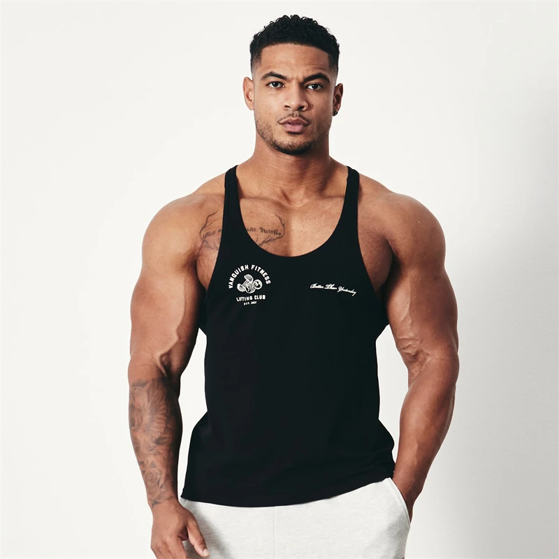 Cotton I-shaped men's tank top 2023 summer street clothing casual top printed letters fashion men's jogger fitness sportswear
Cotton I-shaped men's tank top 2023 summer street clothing casual top printed letters fashion men's jogger fitness sportswear
